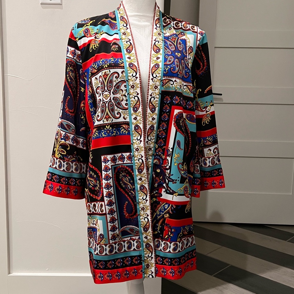 NWT Alice and Olivia Koko Patchwork Kimono